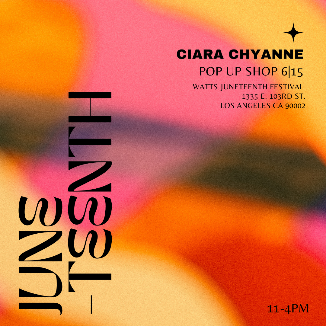Ciara Chyanne Pop Up Shop Watts street festiva