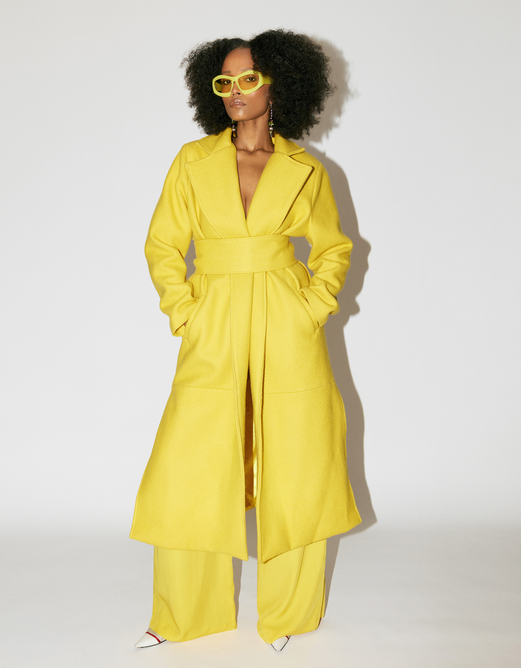 Canary yellow clearance coat